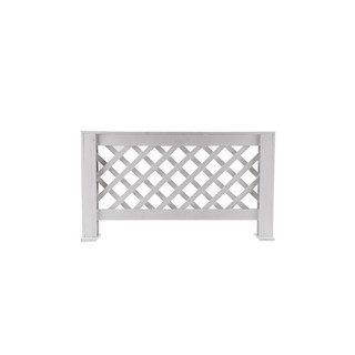 รั้วไม้ยางพาราตั้งพื้นSPRING O-01 Net WHITE | SPRING | O-01 Net White รั้ว อุปกรณ์ตกแต่งสวน Outdoor Living End Year Sale