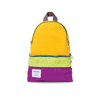 Hellolulu กระเป๋าเด็ก รุ่น Hanna - Purple Yellow กระเป๋าสะพายเด็ก BC-H20004-01 กระเป๋าเป้เด็ก กระเป๋านักเรียนเด็ก