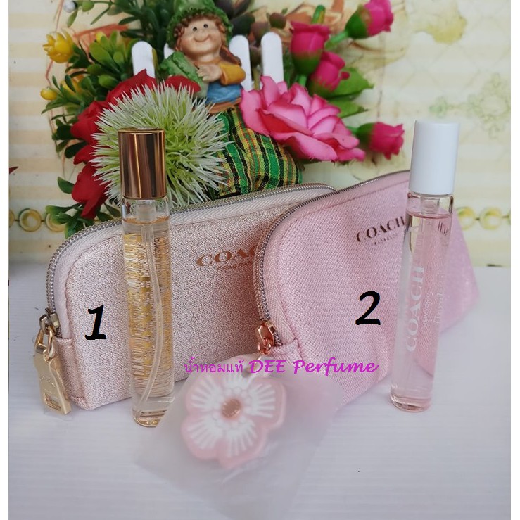 Coach New York EDP 7.5ml+ กระเป๋าสวยๆ  น้ำหอมจิ๋ว มินิ พกพา น้ำหอมแท้100%