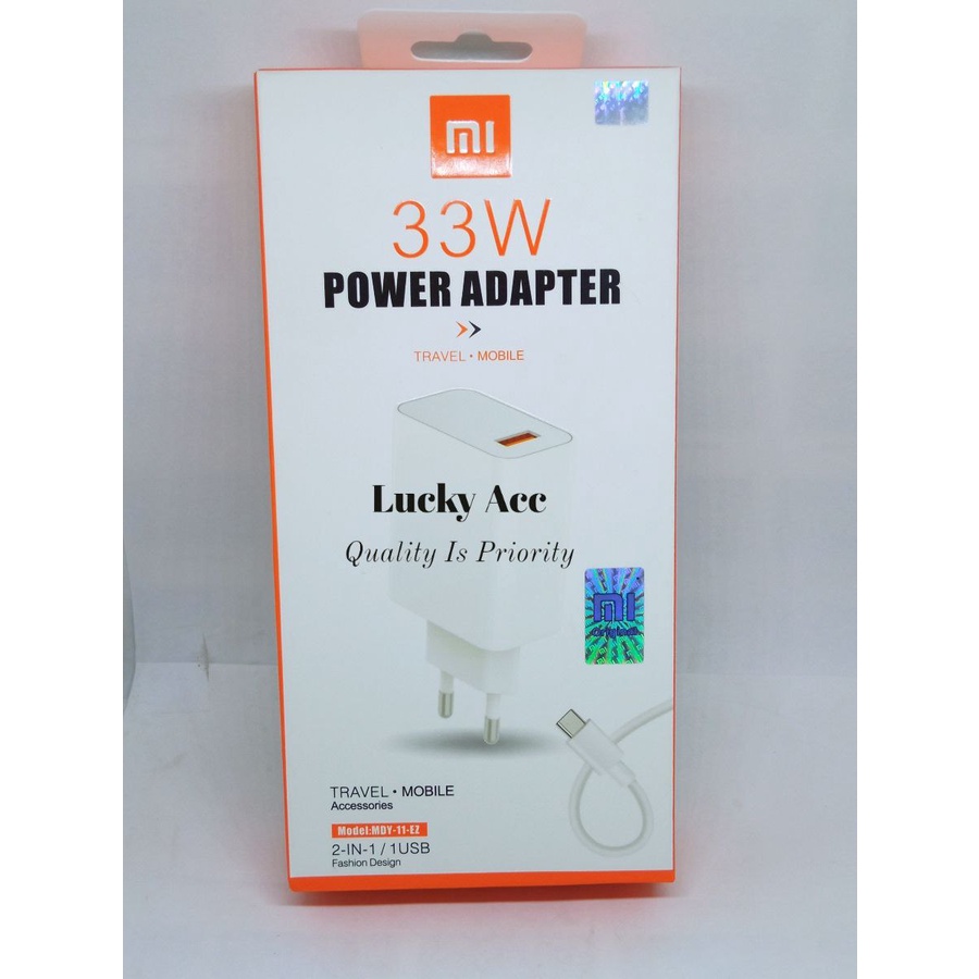 Xiaomi Turbo Charger 33 วัตต์ประเภท C ชาร์จเร็ว Xiaomi Redmi Note 9 PRO / Redmi ไม่ใช่ 8 Pro / Redmi