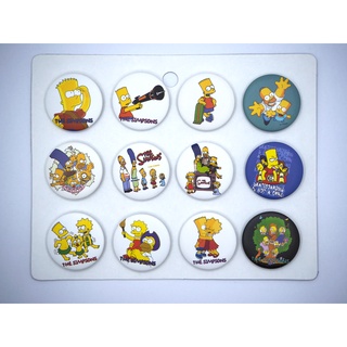 เข็มกลัด 3.2cm/4.4cm The Simpsons    ซิมสันส์ การ์ตูน อนิเมะ Cartoon Anime