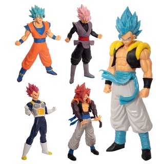 โมเดลฟิกเกอร์ PVC รูปปั้น Dragon Ball Figurine Z Gogeta Vegeta Super Saiyan Son Goku ขนาด 18 ซม. ของเล่นสะสม สําหรับเด็ก