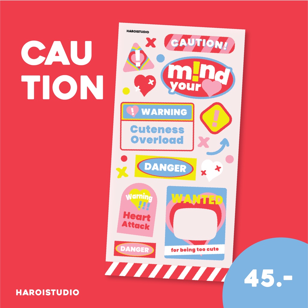 Haroi Studio - Caution Sticker