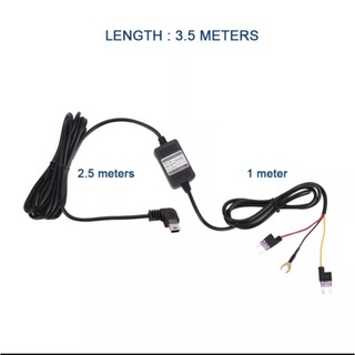 ชุดแปลงไฟกล้องติดรถยนต์ทำงาน 24 ชม.ไฟเข้า12V-24Vออก5V3A