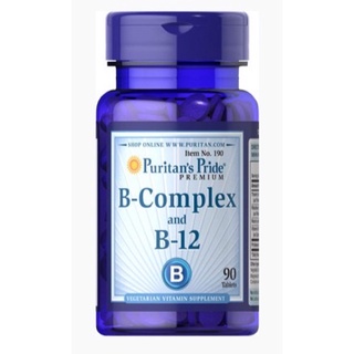 วิตามิน Puritans Pride Vitamin B-Complex with Vitamin B-12