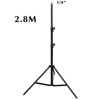 2.8M Light Stand Tripod With 1/4 Screw Head For Photo Studio Softbox Video Flash