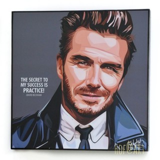 David Beckham #5 เดวิด เบคแฮม รูปภาพ​ติด​ผนัง​ pop art นักฟุตบอล​ กรอบรูป​​ ของขวัญ​​ แต่งบ้าน รูปภาพ โปสเตอร์