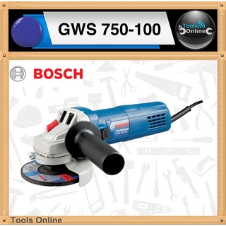 BOSCH เครื่องเจีย 4 นิ้ว บอช รุ่น GWS750-100 เจียร์ไฟฟ้า เจียร์ 4 นิ้ว 750 วัตต์ รุ่นใหม่ เครื่องเจียร์