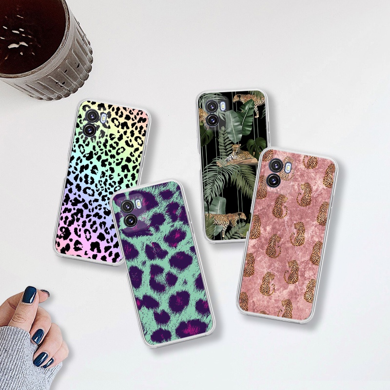 เสือดาว VIVO Y15s Y15A 4G 2021 เคสโทรศัพท์ปลอกกันกระแทกซิลิโคนใสนุ่มฝาครอบกล้อง 302-1