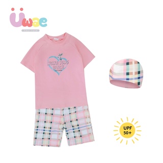 Uwae ชุดว่ายน้ำเด็ก ชุดว่ายน้ำเด็กหญิงกันรังสียูวี Sweety Beach UV232