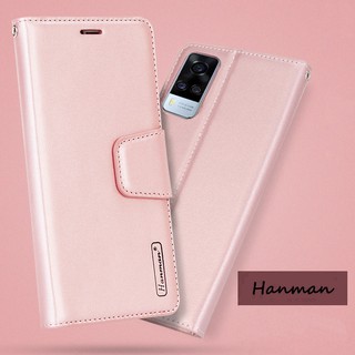 Vivo Y51 2020 / Y51A / Y31 2021 Case Hanman Leather Cover ปลอกโทรศัพท์