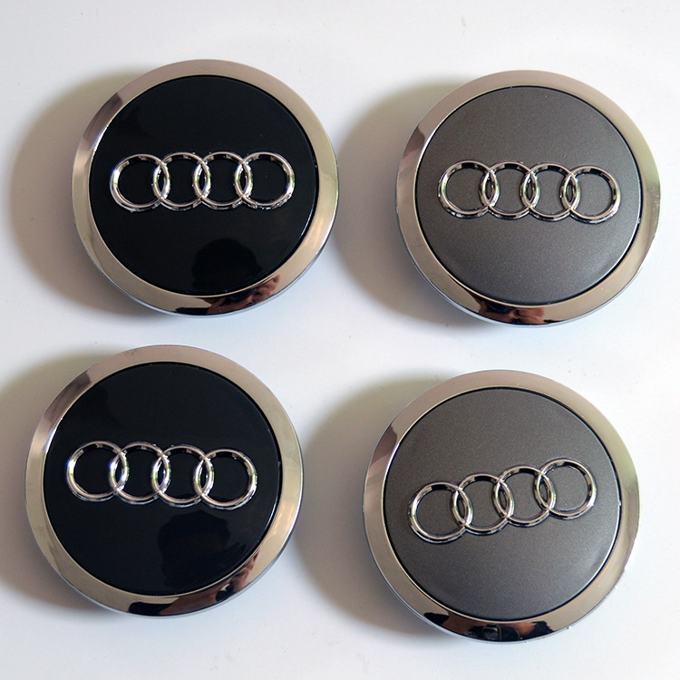 1 ชิ้น Audi Wheel Center Caps Hub Caps 69MM มาตรฐาน