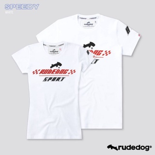 Rudedog แขนสั้นชาย/หญิง รุ่น Speedy ขาว (ราคาต่อตัว)