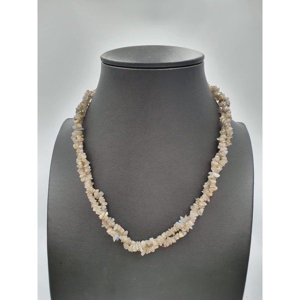 ลาบราโดไรท์ labradorite uncut beads necklace
