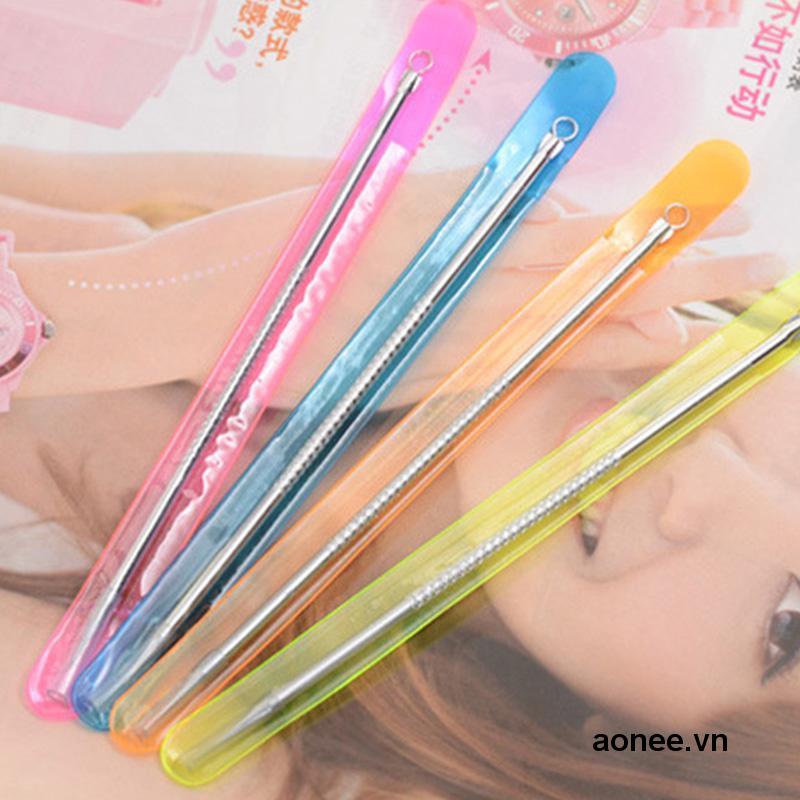 🔥🔥🔥เข็มกดสิว สแตนเลส แบบสองหัว รักษาใบหน้า สิวหัวดํา เครื่องมือทําความสะอาดจมูก เข็มกดสิว - รูปที่ 4