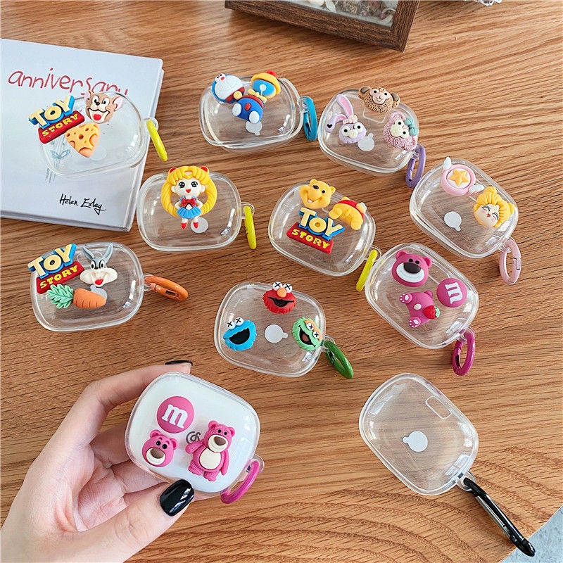 ในอนาคตดาวการ์ตูน Sesame Street & Strawberry Bear สําหรับ Edifier X3S ปลอกหูฟังแบบนุ่ม