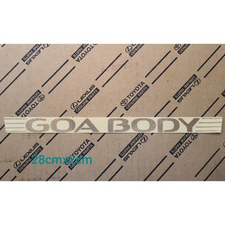 สติกเกอร์ GOA BODY ใส่ Toyota Tiger Sport rider ของแท้
