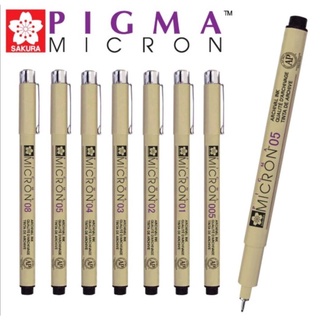 ปากกาพิกม่า Pigma Micron ดำ ปากกาตัดเส้น​ ซากุระ