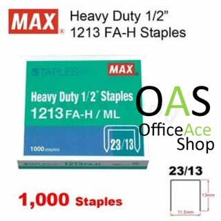 MAX Heavy Duty Staples (23/13) ลวดเย็บกระดาษ สำหรับงานหนัก 1/2" 1213FA-H/ML