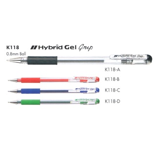 Pentel ปากกาเจล ปากกาหมึกเจล Hybrid Gel Grip 0.8 mm.