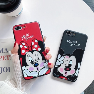 เคส Black Mickey Soft Case OPPO A37 A57 A39 F1S A71 F5 Youth A83 New Silikon เคสซิลิโคน VIVO Y55 V5 Lite V5S Y71 Y83 Y81 V9 V11i Black Cover