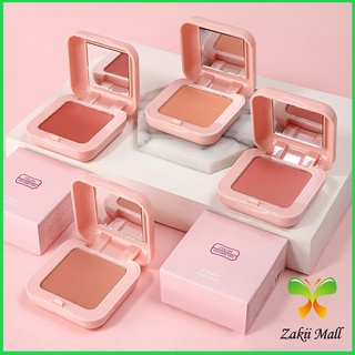 Zakii Mall บลัชออนปัดแก้มโทนส้ม ชมพูพีช ปรับหน้าขาวสว่าง มีออร่า blush