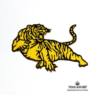 [ พร้อมส่ง ] ตัวรีดติดเสื้อ เสือ เสือโคร่ง ลายสัตว์ป่า เท่ๆ Tiger Patch งานปัก ตัวรีด อาร์ม ติดเสื้อ กางเกง กระเป๋า หมวก