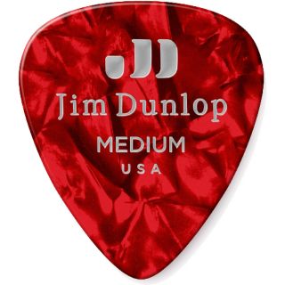 ปิ๊กกีต้าร์ Celluloid Jim Dunlop # Red pearl ปิ๊ก แท้ 100% ครบทุกความหนา