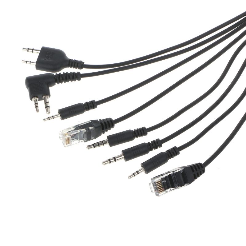Kok Usb 8 In1 สายเคเบิ้ลโปรแกรมสําหรับ Baofeng Kenwood Tyt Qyt สําหรับ Motorola และอื่นๆ