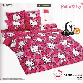 TOTO ชุดผ้าปูที่นอนโตโต้ KT42 Hello Kitty ลิขสิทธิ์แท้ (ไม่รวมผ้านวม)