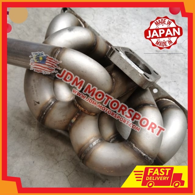 4G63T EVO3 4G63T 6XXHP STD Turbo Header สําหรับ TD05 Turbo หนาขนาดใหญ่