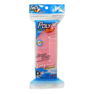 ฟองน้ำ ใยขัด ฟองน้ำ+ใยขัด POLY 316-0 2x6 นิ้ว อุปกรณ์ทำความสะอาด ของใช้ภายในบ้าน SPONGE PAD POLY 316-0 2X6"