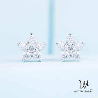 ต่างหูเงินแท้ Forget Me Not | Wijittra Jewelry |