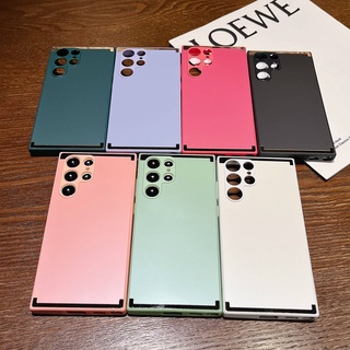 พนมเปญ สีทึบ ผิวสัมผัส เคส Samsung Galaxy A73 A53 A33 A23 A13 A03 A52 5G A32 Case ใหม่ คุณภาพสูง ป้องกันการหล่น กันรอยขีดข่วน เคส