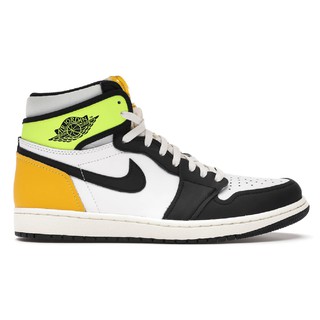 Nike Jordan 1 Retro High White Black Volt University Gold