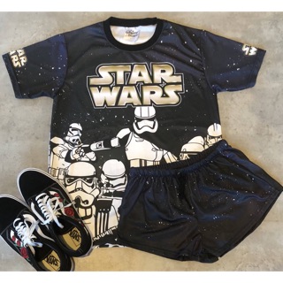 เซทเสื้อยืด &amp; กางเกงขาสั้นลายStar wars