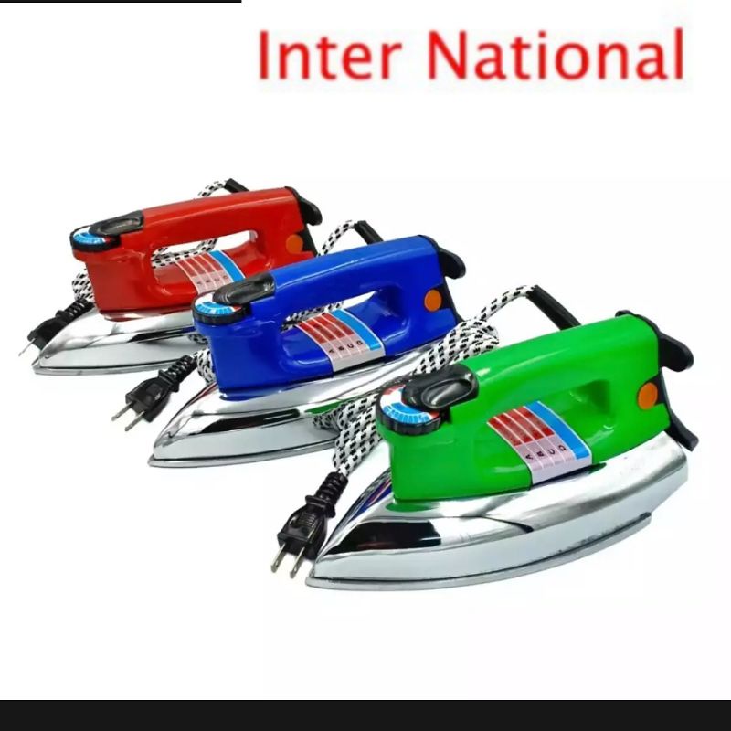 เตารีดไฟฟ้าแบบแห้ง เตารีดแบบหนัก National รุ่น NI-02A 3.5 ปอนด์ มอก. 366-2528