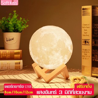 Softkiss โคมไฟดวงจันทร์ โคมไฟพระจันทร์ ไฟปาร์ตี้กลางคืน