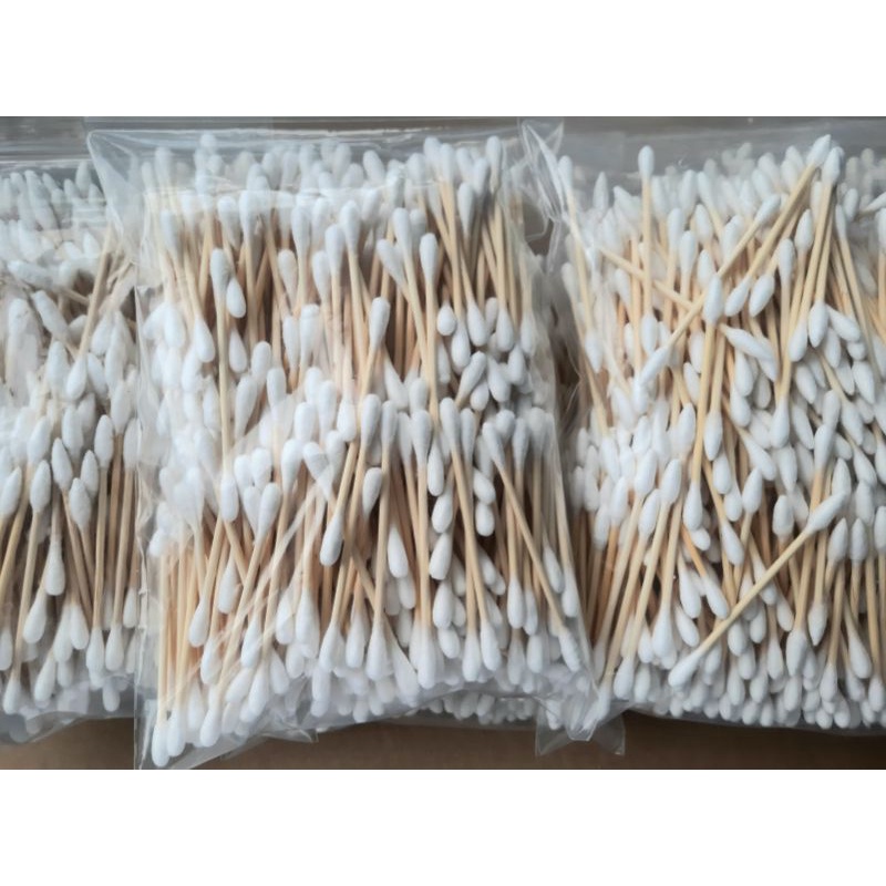 **ลดเลิกกืจการ.***500 ก้านสำลีพันก้านไม้2หัว2 แบบบรรุจุถุงซิปล็อคสะอาดปลอดภัย