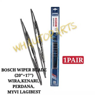 Bosch ที่ปัดน้ําฝน ข้อดี (20 นิ้ว + 17 นิ้ว) - WIRA, KENARI, PERDANA, MYVI LAGIBEST