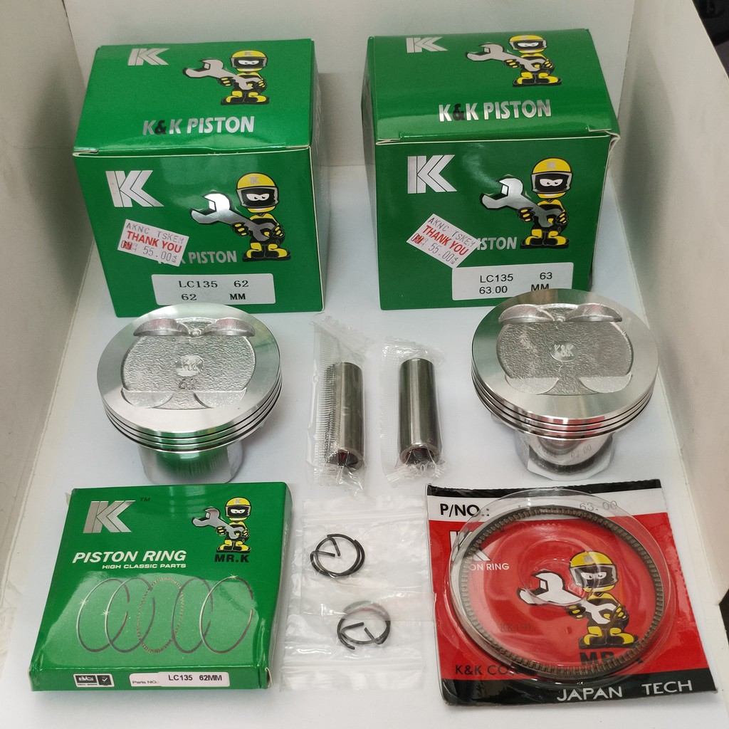 LC135 (62MM/63MM) RACING PISTON SET/4 IN 1