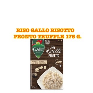 RISO GALLO RISOTTO PRONTO TRUFFLE 175 G. ริสโซ่กาโล ข้าวริซอตโต้ผสมเห็ดทรัฟเฟิล ขนาด 175 กรัม