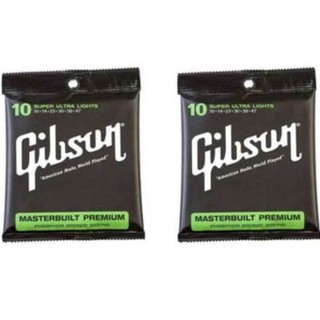 ﻿Gibson สายกีตาร์โปร่ง SUPER ULTRA LIGHTS g10-47 2ชุด