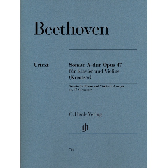 BEETHOVEN Violin Sonata A major op. 47 (Kreutzer-Sonata) (HN714)