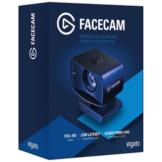 Elgato Facecam -Wide Angle Prime Lens USB-C 1080p60 Full HD Webcam, 10WAA9901