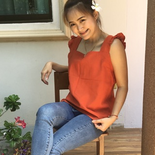 เสื้อกล้าม พื้นเมือง แขนระบาย