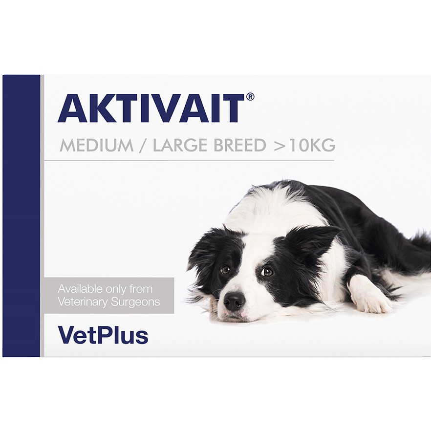 [VetPlus] AKTIVAIT Medium & Large Breed for Dogs(60 Capsules) / ผลิตภัณฑ์เสริมอาหารเพื่อบำรุงการทำงา