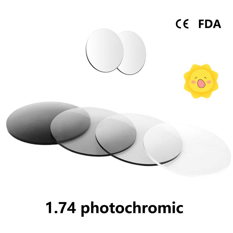 1.74 เลนส์โฟโตโครมิก แบบบางพิเศษ 1.56 1.61 1.67
