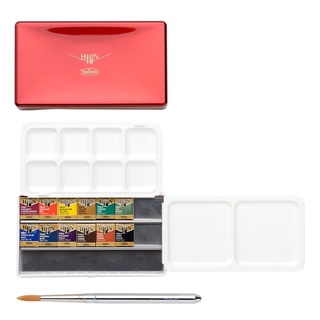 12 colors Palm box (PN691) Holbein Professional pan set   สีน้ำโฮลเบน(โฮลุเบน) Holbein Artist Watercolor ホルベイン透明水彩絵具