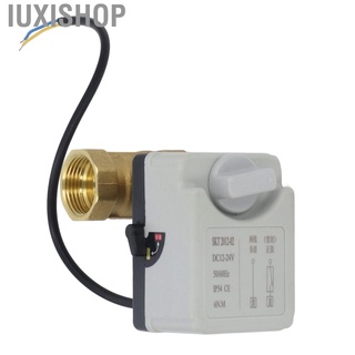 Iuxishop DN25 2 Way Ball Valve Wire Brass Motorized DC12‑24V 1in Pipe Thread